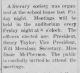 Taylor - Social news, Sasakwa (Oklahoma) Life, 25 October 1912, p. 4.